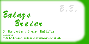 balazs breier business card